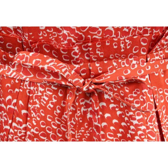 TSESAY Red Dotted Silk Blend Belted Tank Dress - Picture 4 of 4